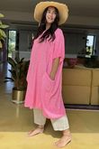 Made in Italy Milo Cotton Slouch Sac Dress Popsicle Pink